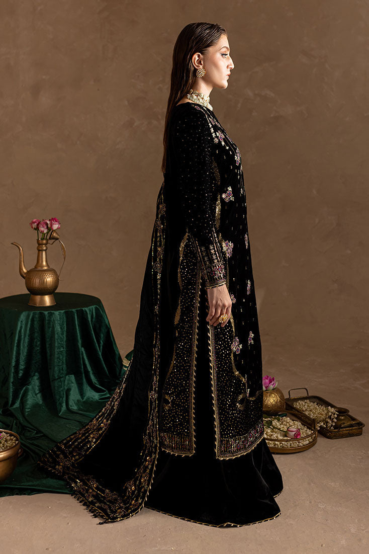 Marjjan | De Rose Velvet | MRV-09 (Black) - House Of Hania