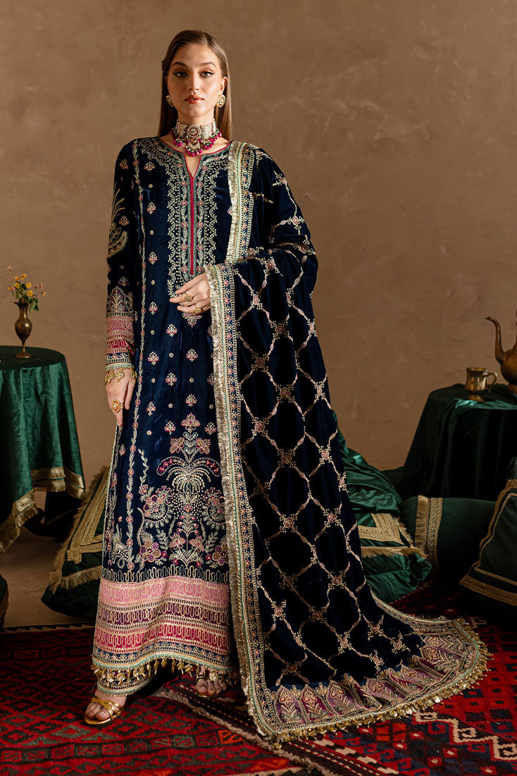 Marjjan | De Rose Velvet | MRV-10 (BLUE) - House Of Hania