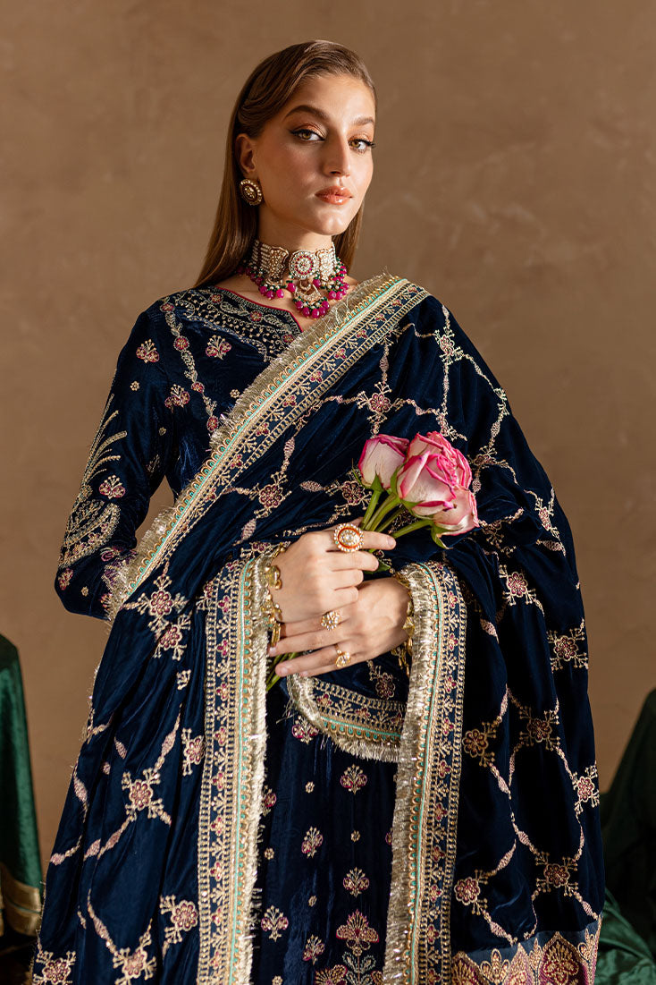 Marjjan | De Rose Velvet | MRV-10 (BLUE) - House Of Hania
