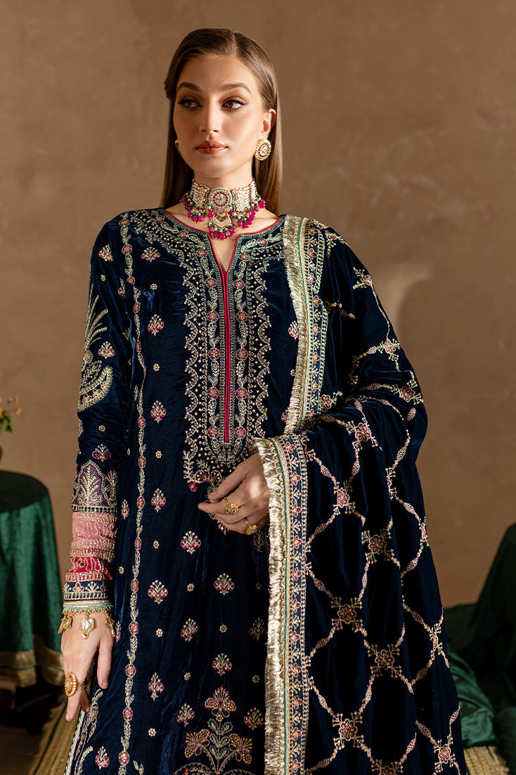 Marjjan | De Rose Velvet | MRV-10 (BLUE) - House Of Hania