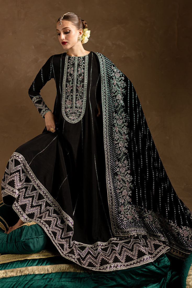 Marjjan | De Rose Velvet | MRV-14 (Black) - House Of Hania