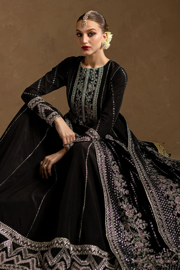 Marjjan | De Rose Velvet | MRV-14 (Black) - House Of Hania
