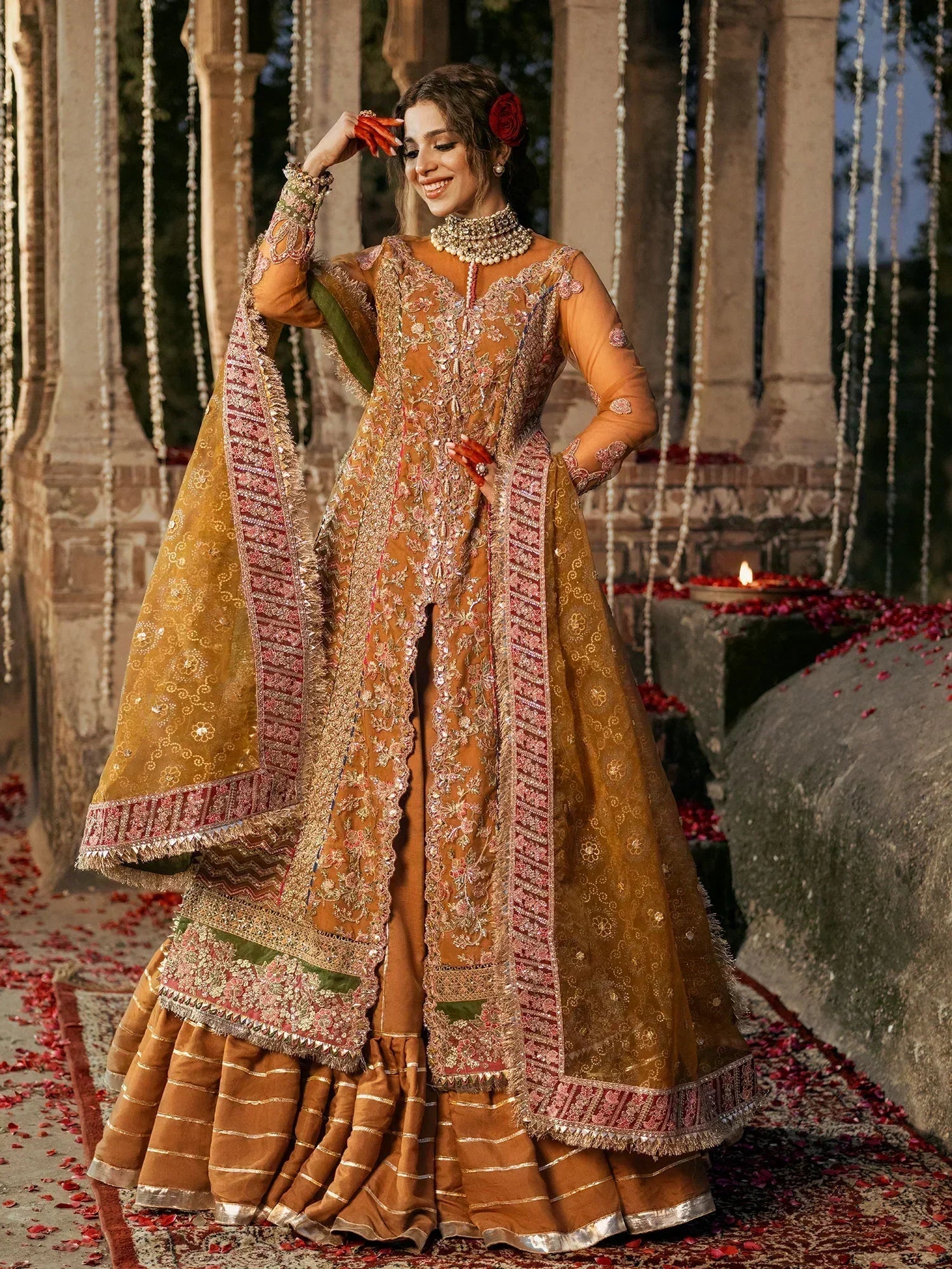 Maryam Hussain | Gulaab Wedding Formals 24 | Sandli - House Of Hania