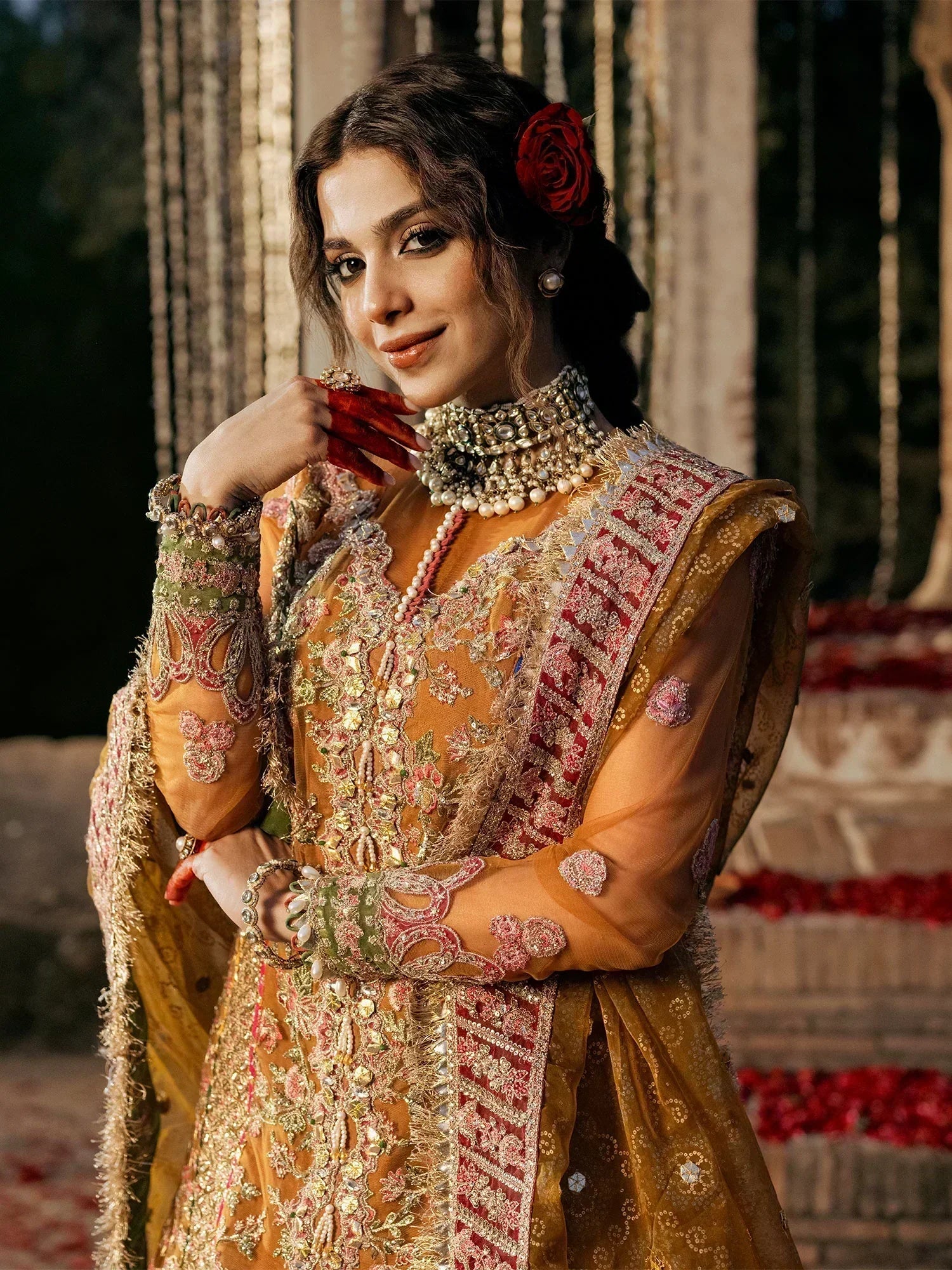 Maryam Hussain | Gulaab Wedding Formals 24 | Sandli - House Of Hania