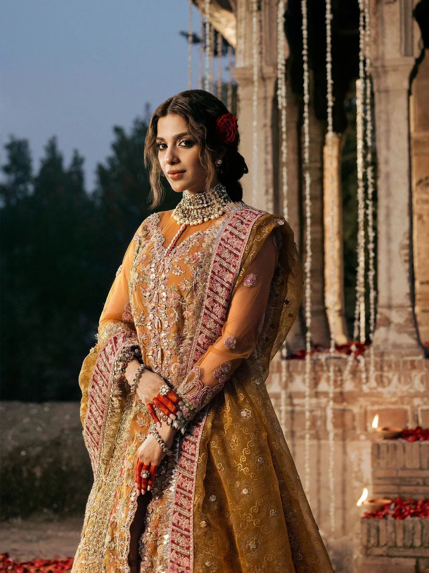Maryam Hussain | Gulaab Wedding Formals 24 | Sandli - House Of Hania