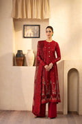 Maryam Hussain | Luxury Lawn 25 | Berry - House Of Hania