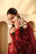 Maryam Hussain | Luxury Lawn 25 | Berry - House Of Hania