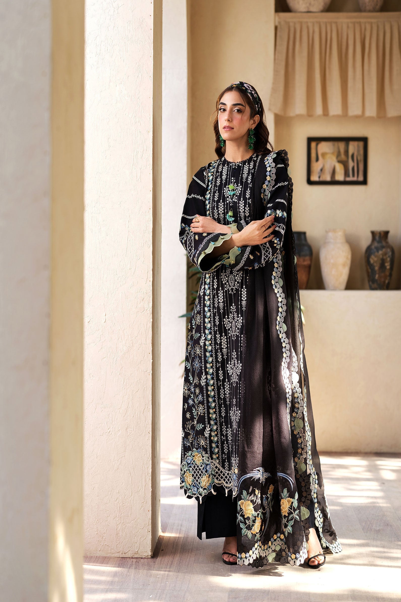 Maryam Hussain | Luxury Lawn 25 | Dawn - House Of Hania