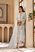 Maryam Hussain | Luxury Lawn 25 | Ocean - House Of Hania