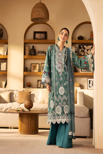Maryam Hussain | Luxury Lawn 25 | Seashell - House Of Hania