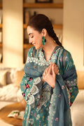 Maryam Hussain | Luxury Lawn 25 | Seashell - House Of Hania