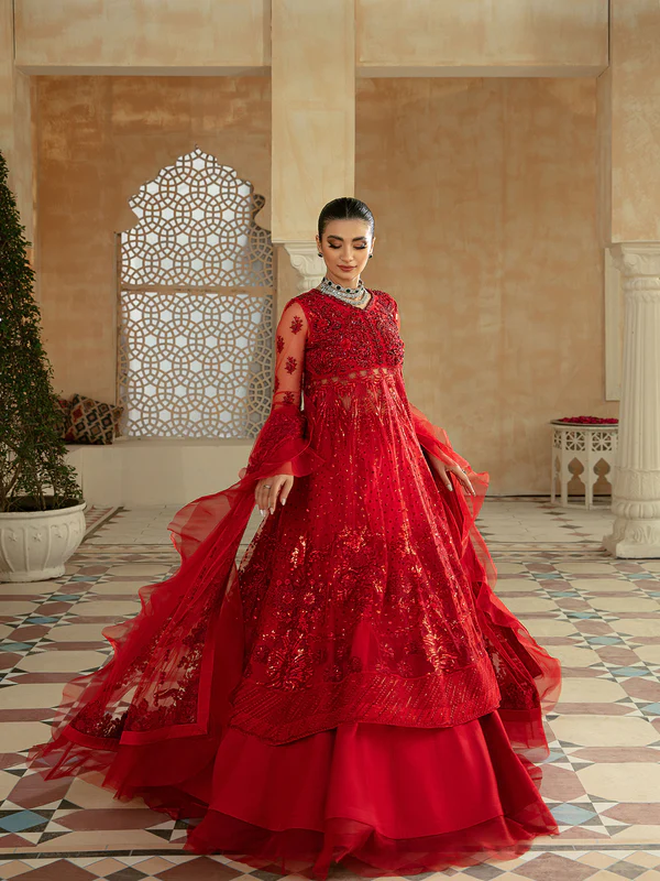 Maryam Hussain – MARWA LUXURY FORMALS ’22 – MF22-03 – GULAAB - House Of Hania