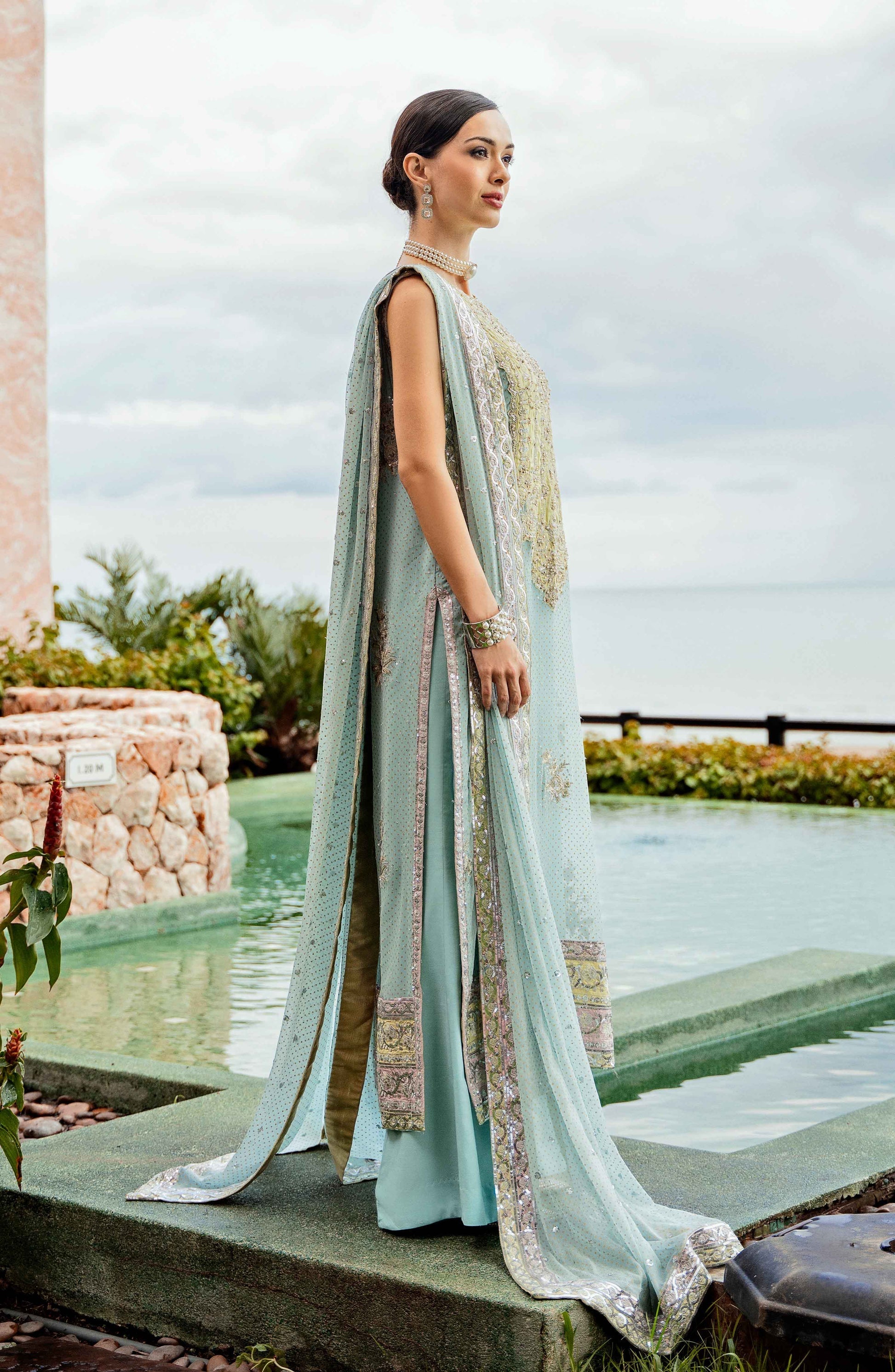 Maryum N Maria | Ariya Premium Chiffon | CACA - FW-23513 - House Of Hania