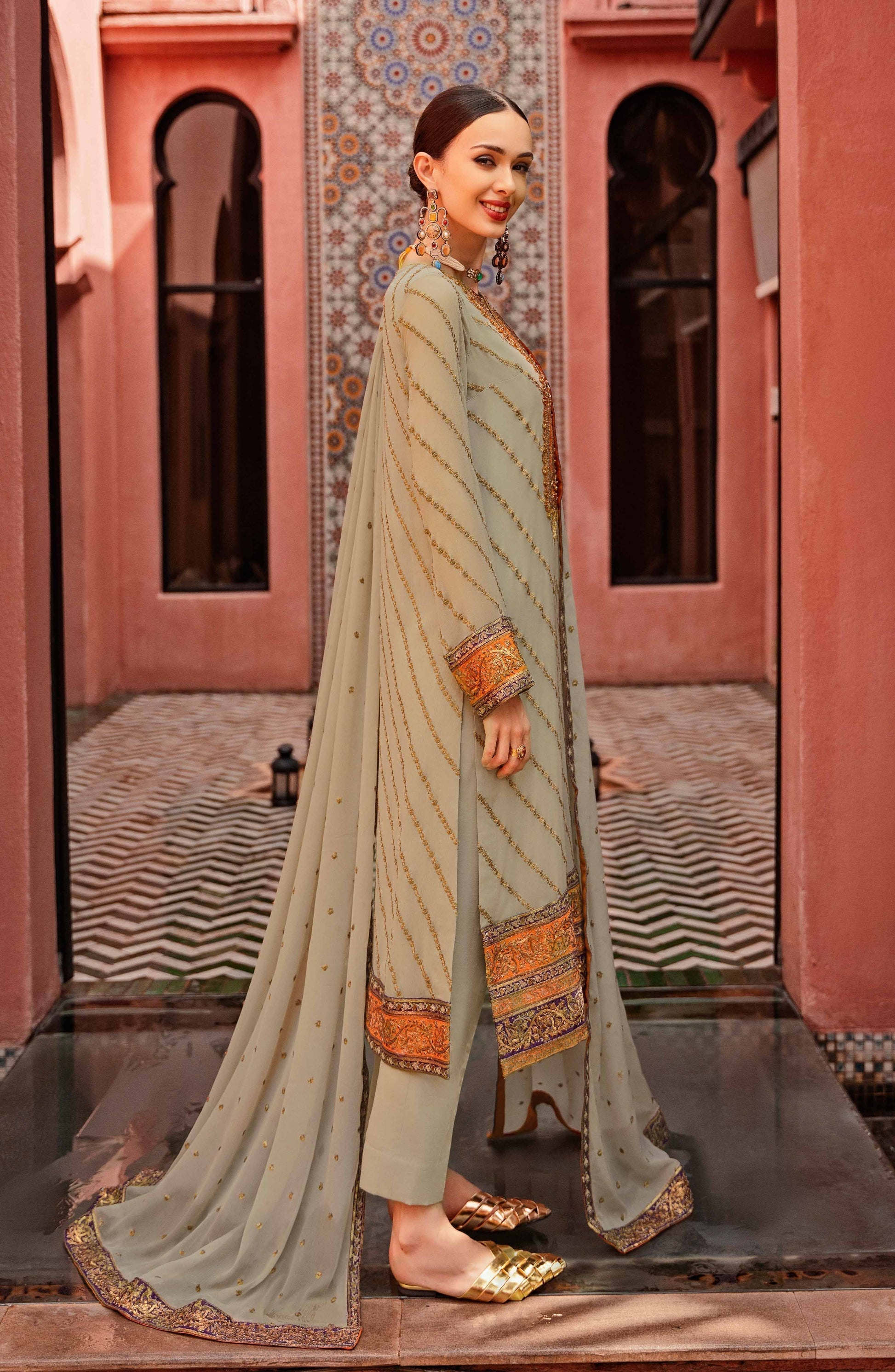 Maryum N Maria | Ariya Premium Chiffon | CATALINA - FW-23511 - House Of Hania