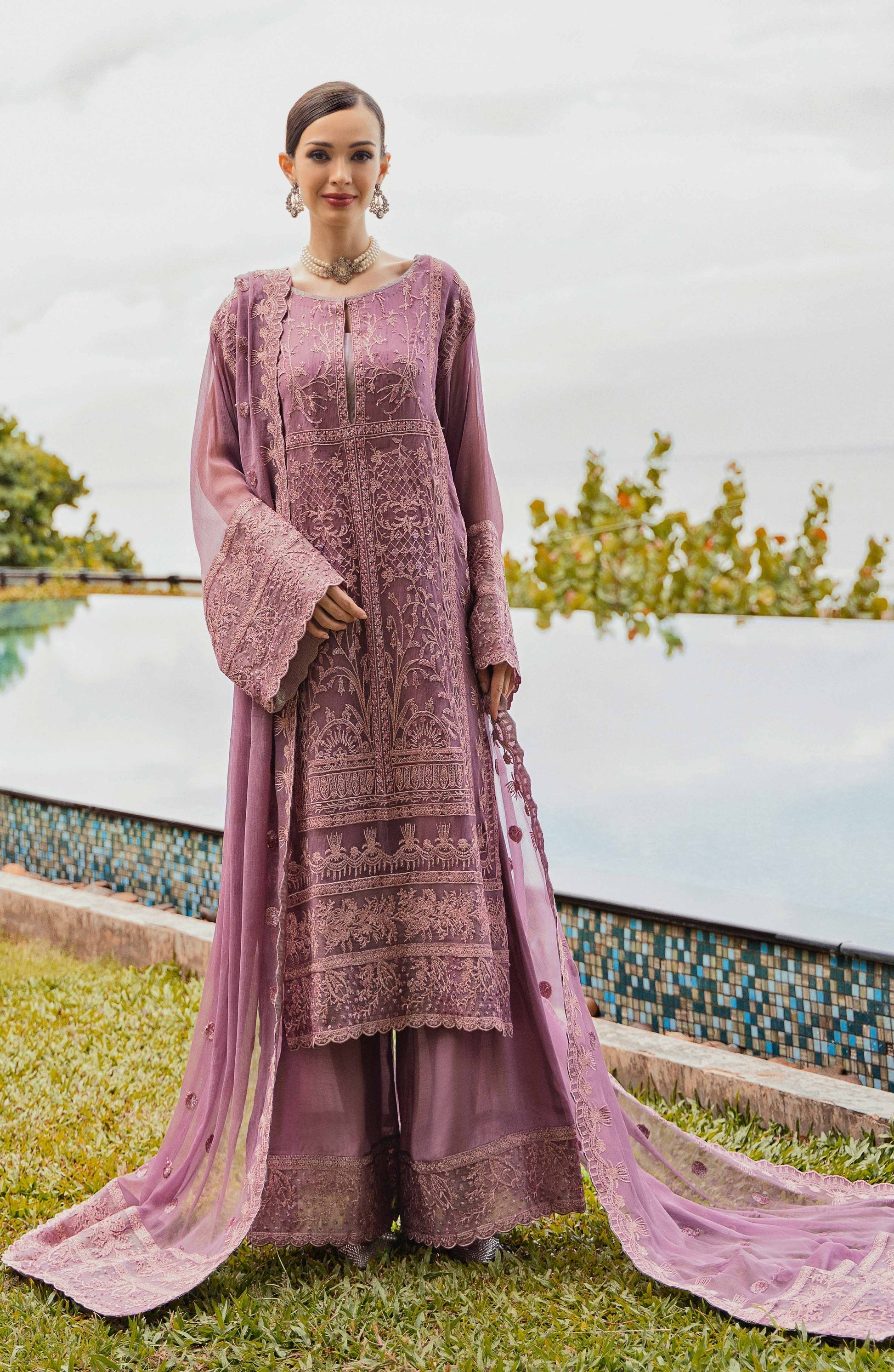 Maryum N Maria | Ariya Premium Chiffon | EMILIA - FW-23516 - House Of Hania