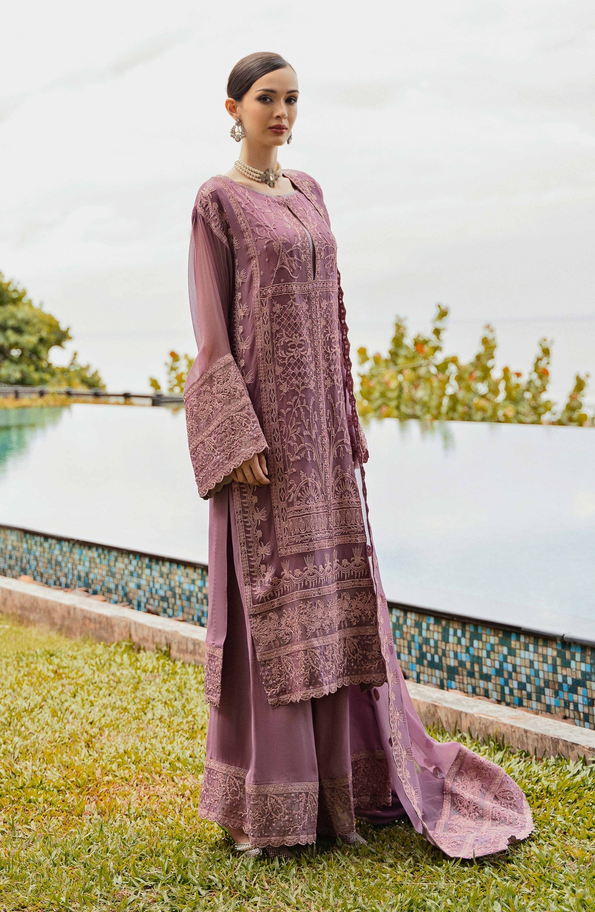 Maryum N Maria | Ariya Premium Chiffon | EMILIA - FW-23516 - House Of Hania