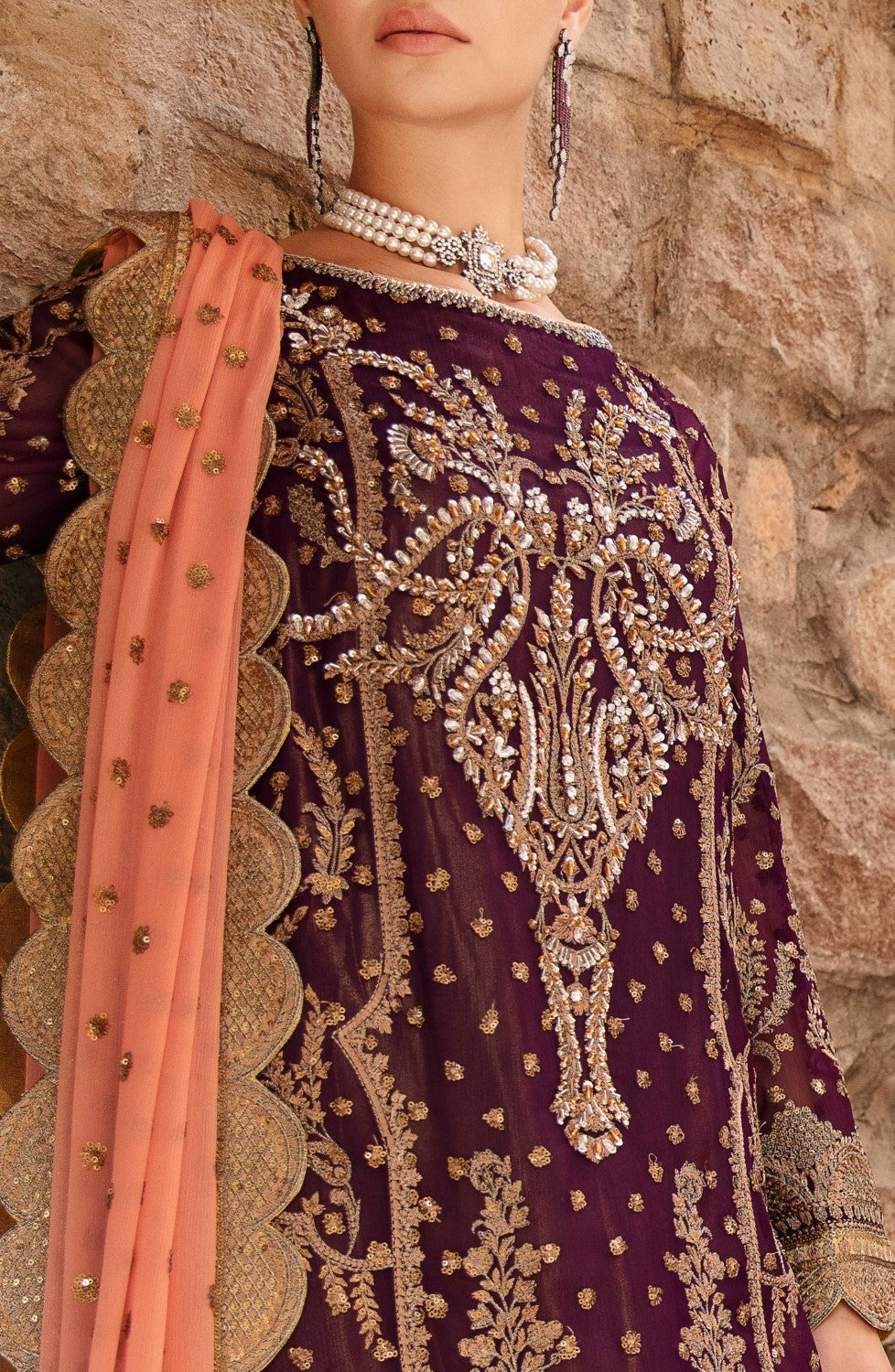 Maryum N Maria | Azal Formals | CHIFFON ANOUK - FS40018 - House Of Hania