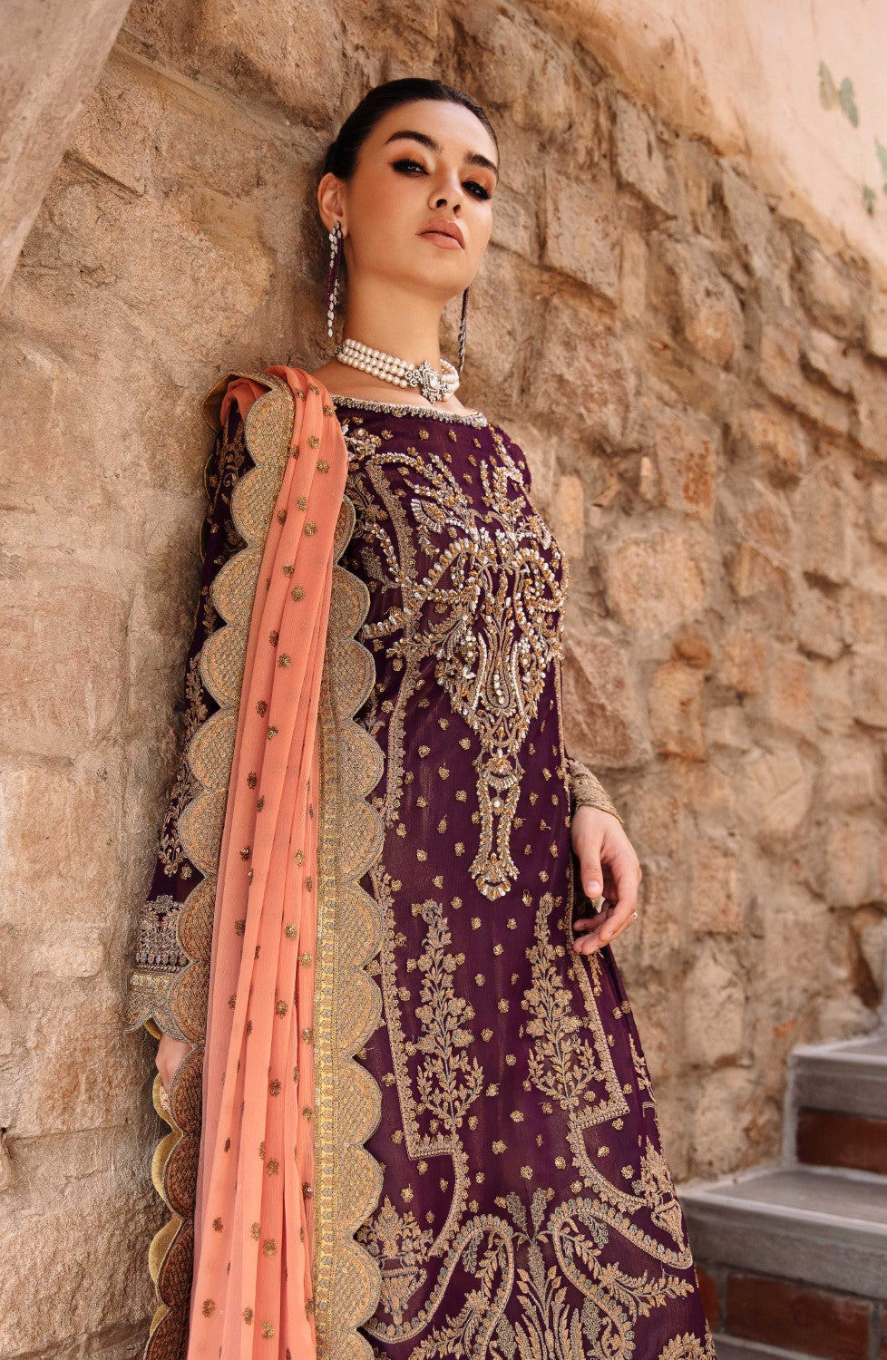 Maryum N Maria | Azal Formals | CHIFFON ANOUK - FS40018 - House Of Hania