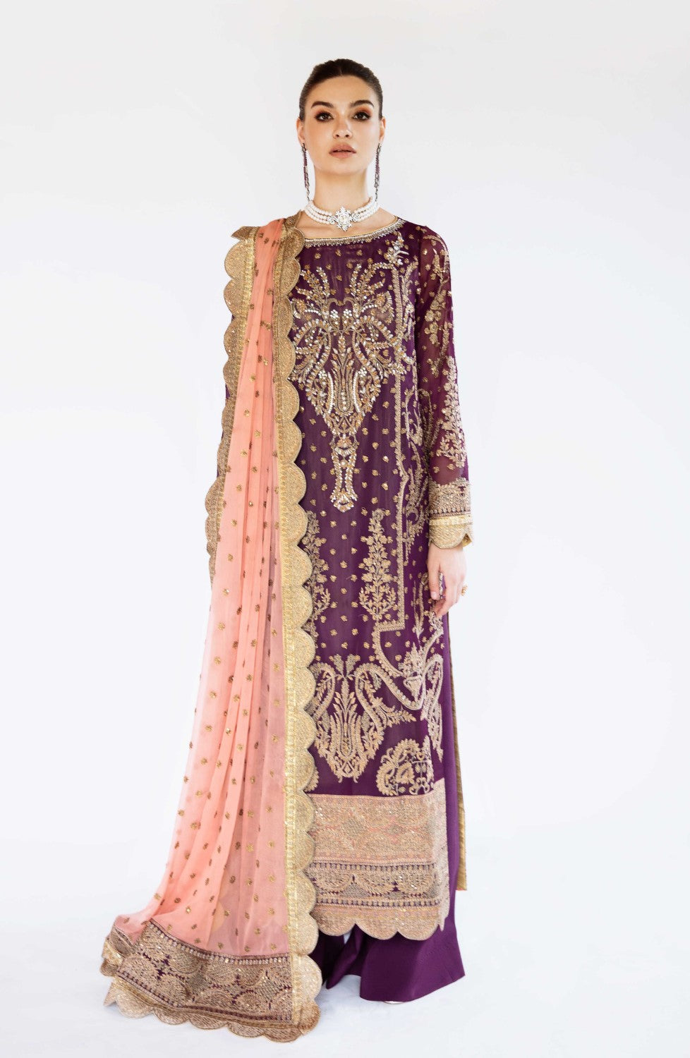 Maryum N Maria | Azal Formals | CHIFFON ANOUK - FS40018 - House Of Hania