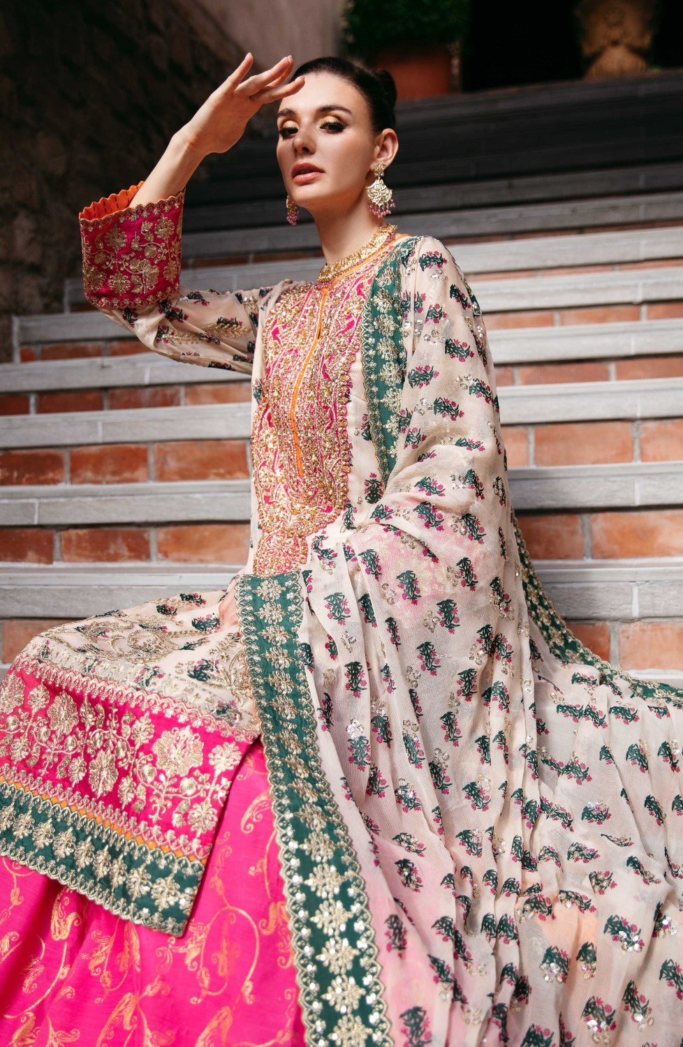 Maryum N Maria | Azal Formals | CHIFFON BIBI - FS40017 - House Of Hania