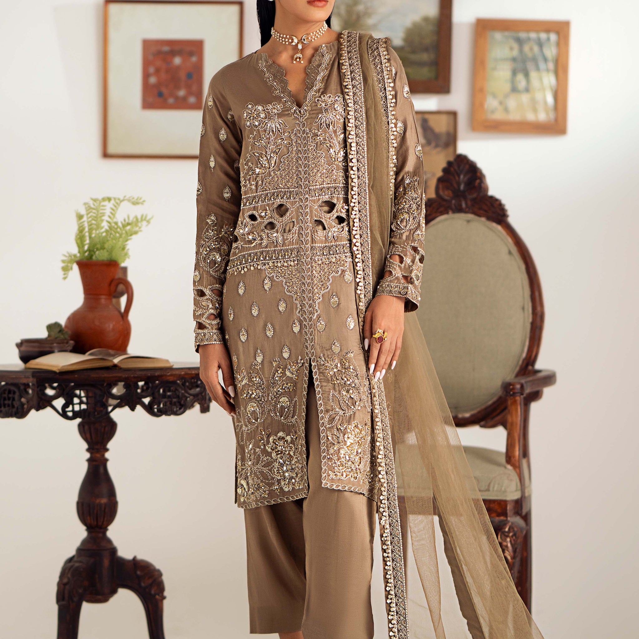 Maryum N Maria | Dastan Formals | ARELA - MS40029 - House Of Hania