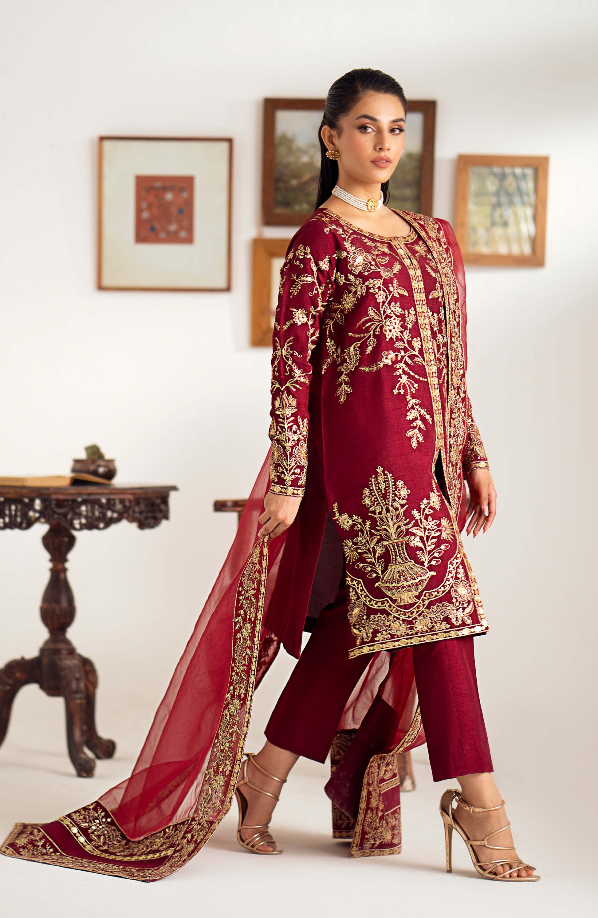 Maryum N Maria | Dastan Formals | ROSELA - MS40023 - House Of Hania