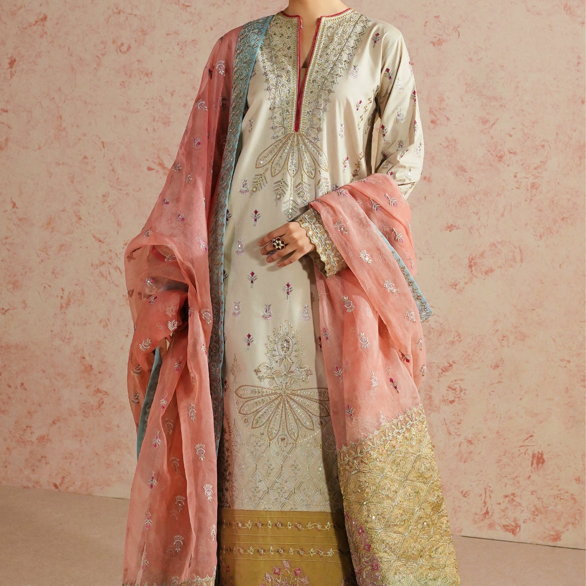 Maryum N Maria | Eid Luxury Lawn 24 | Alizeh - House Of Hania