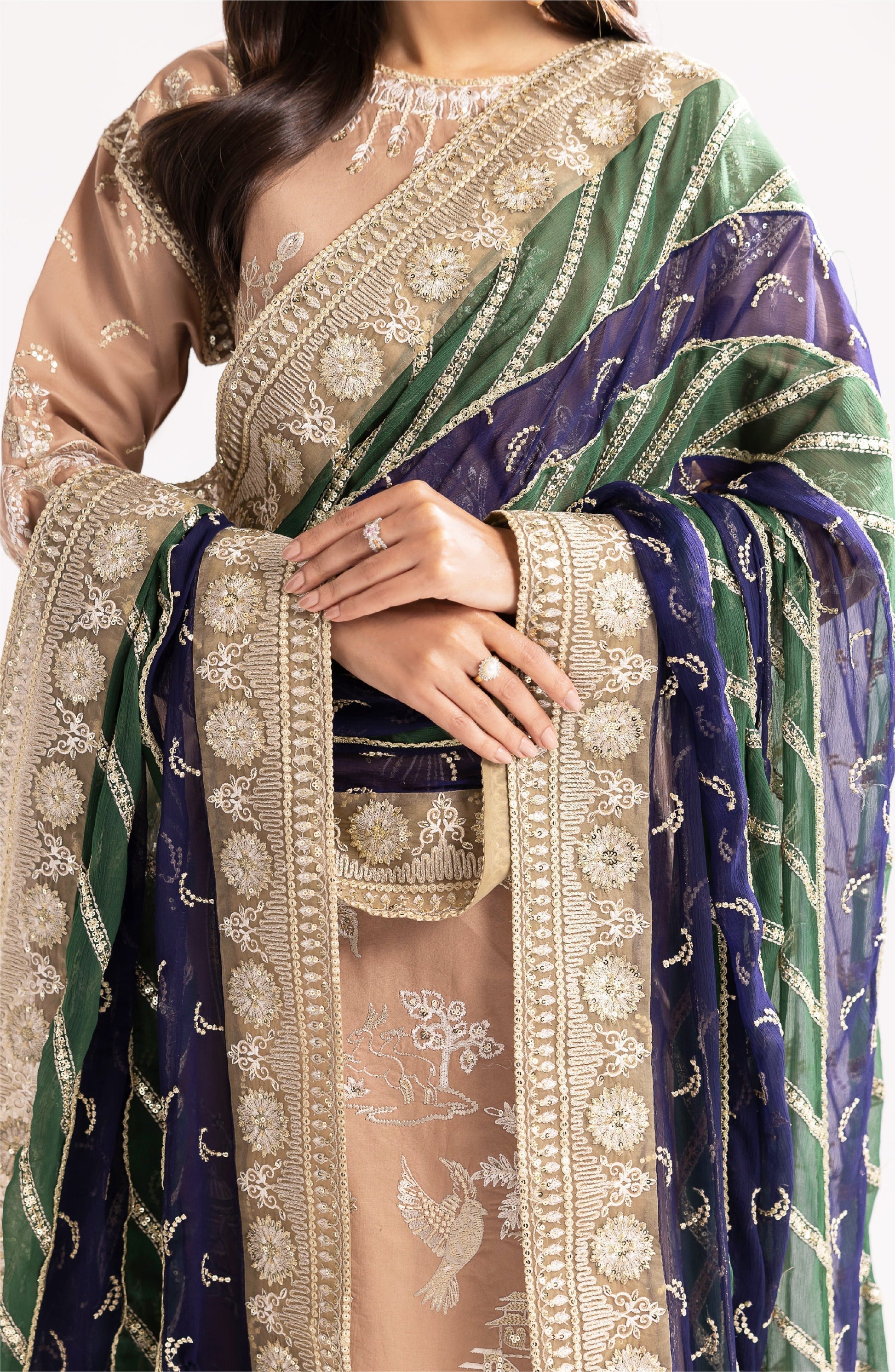 Maryum N Maria | Eid Luxury Lawn 24 | Fareena - House Of Hania