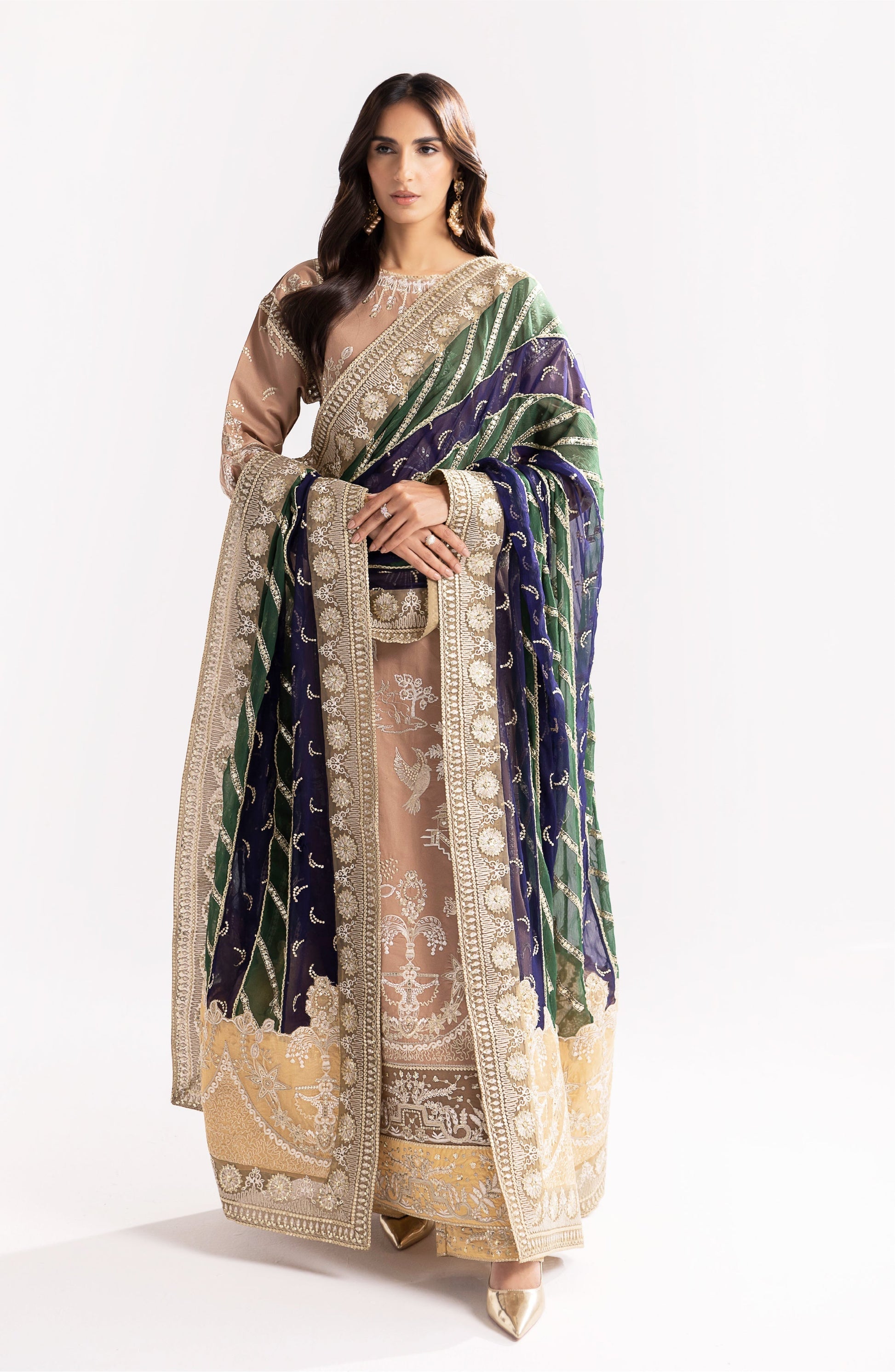 Maryum N Maria | Eid Luxury Lawn 24 | Fareena - House Of Hania