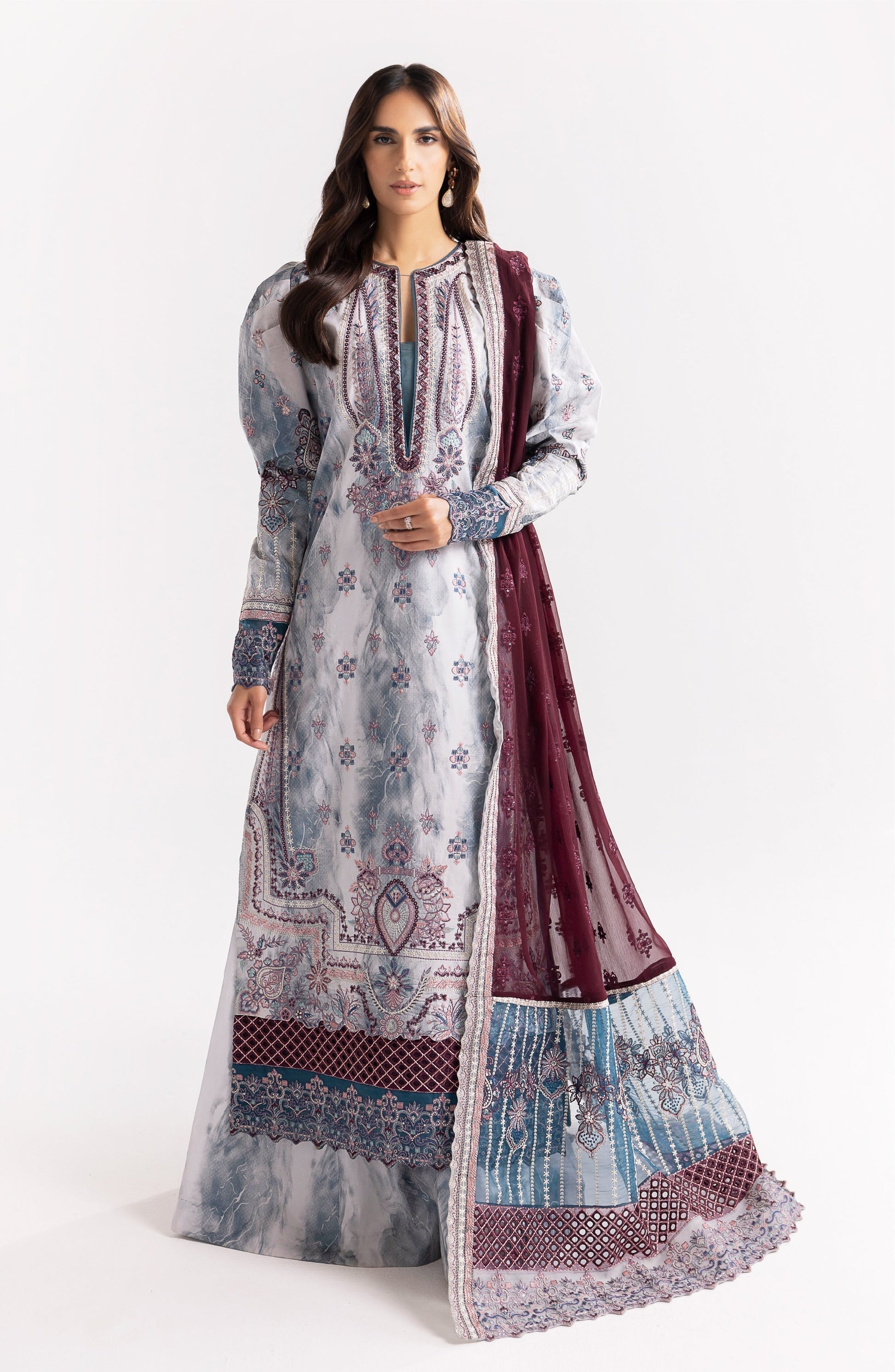 Maryum N Maria | Eid Luxury Lawn 24 | Jahanara - House Of Hania
