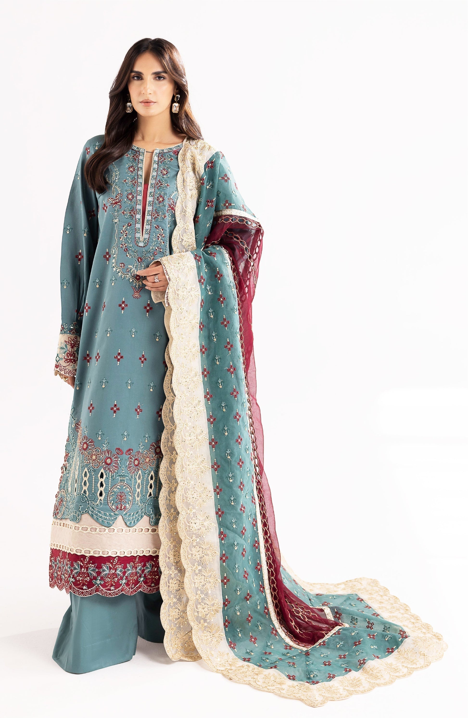 Maryum N Maria | Eid Luxury Lawn 24 | Laila - House Of Hania