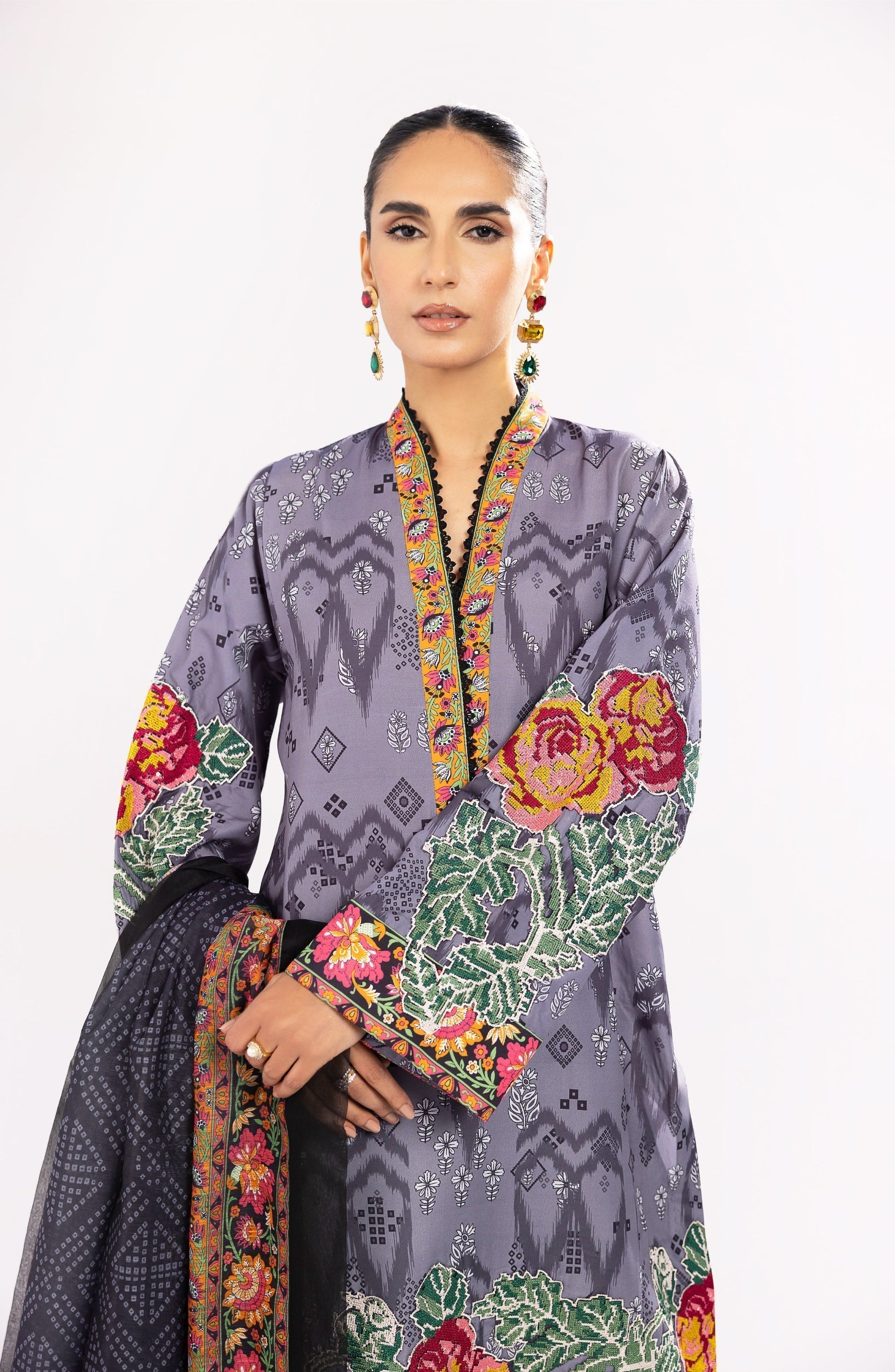 Maryum N Maria | Eid Luxury Lawn 24 | Nazm - House Of Hania