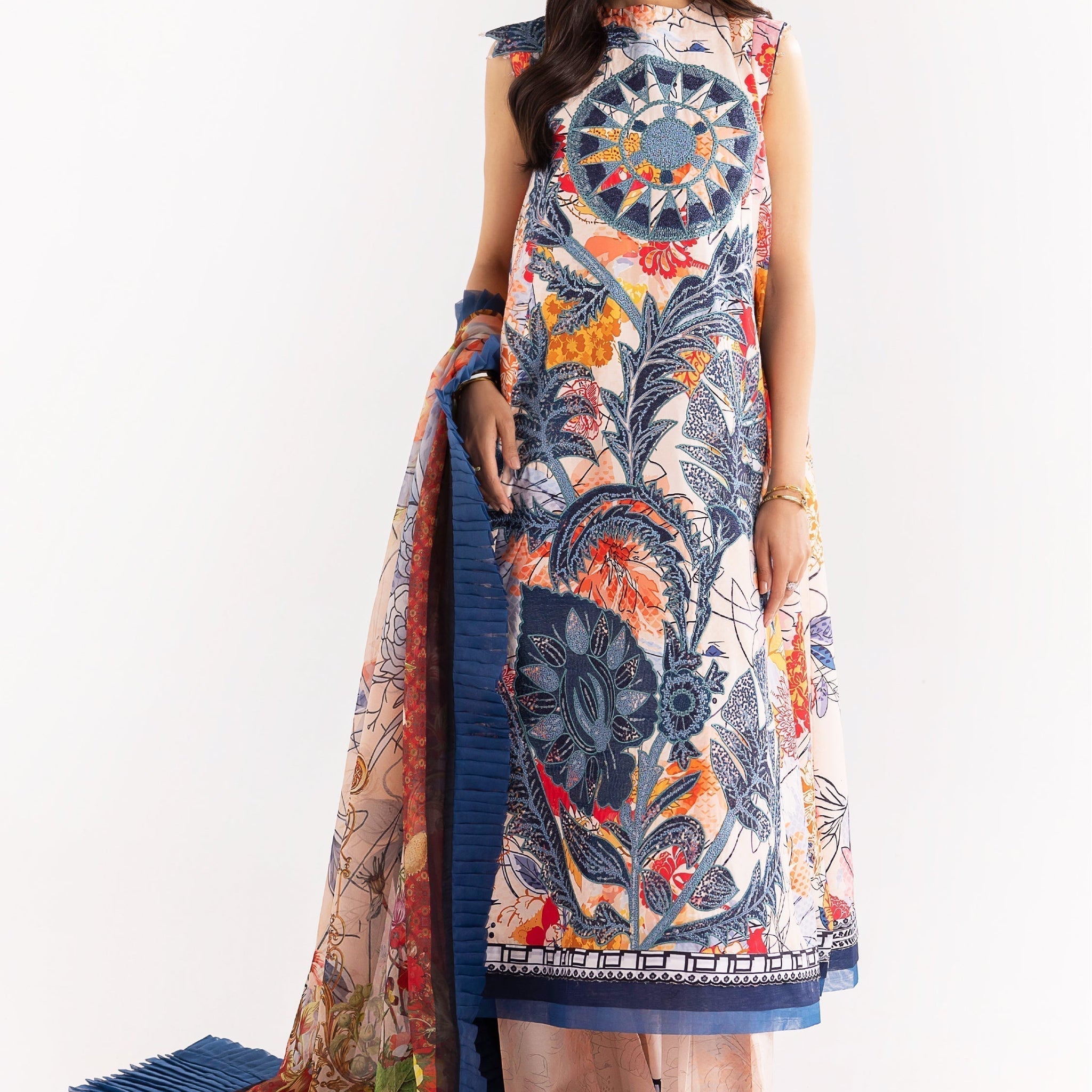 Maryum N Maria | Eid Luxury Lawn 24 | Shafaq - House Of Hania