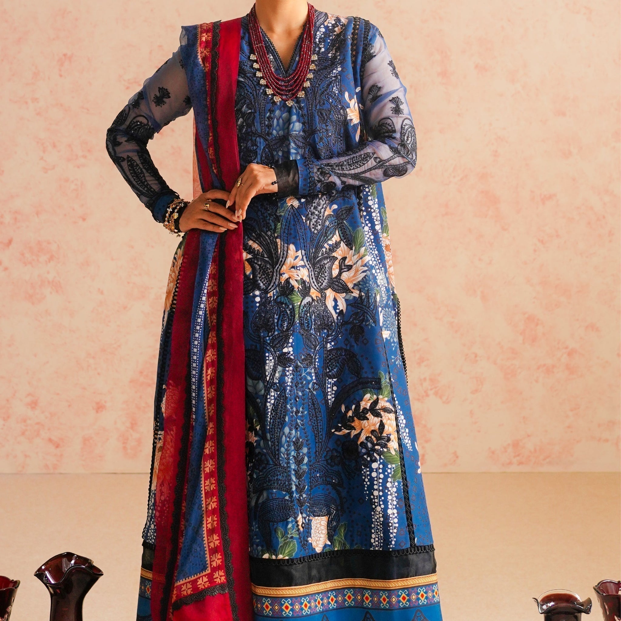 Maryum N Maria | Eid Luxury Lawn 24 | Tazmeen - House Of Hania