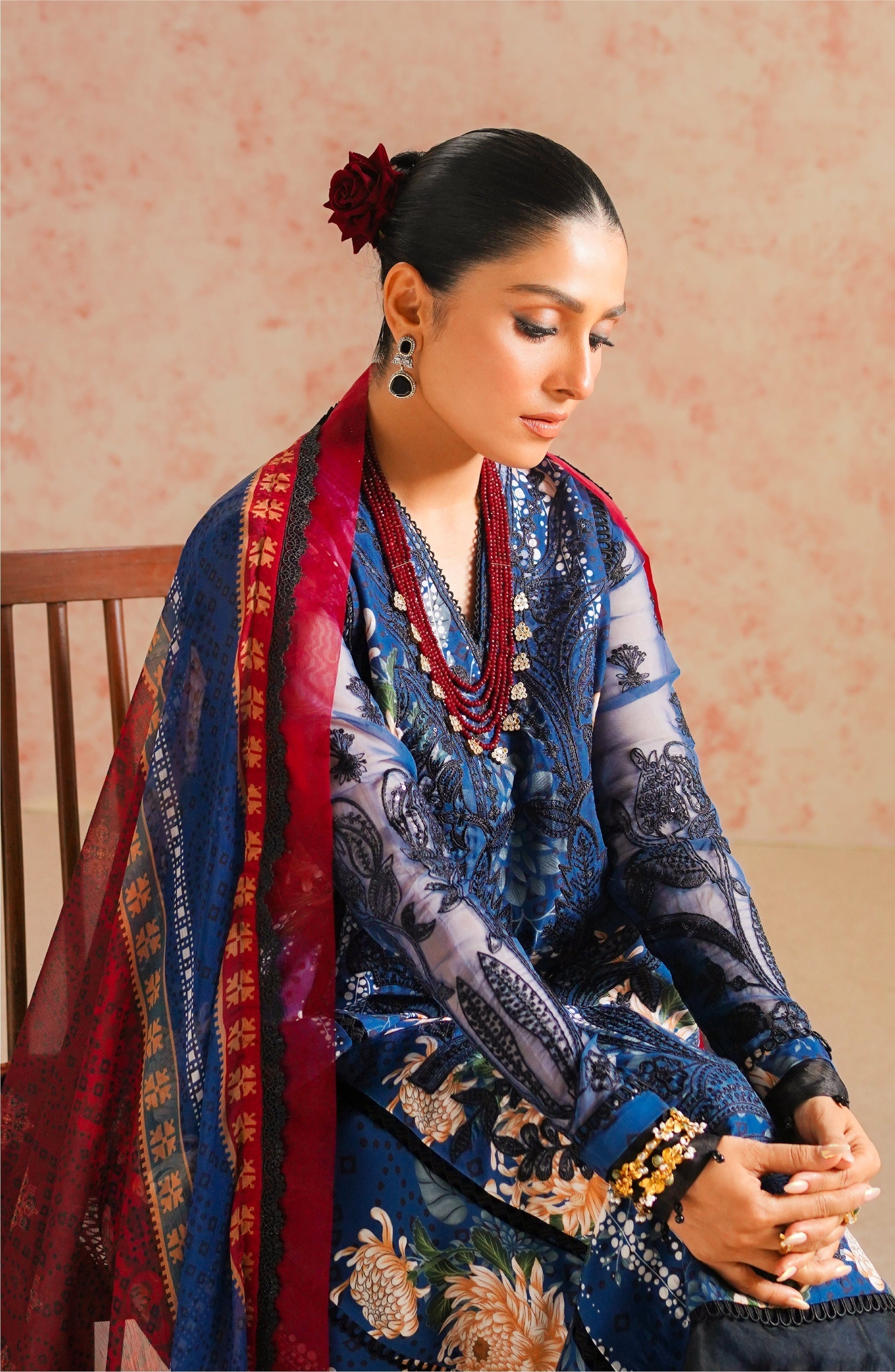 Maryum N Maria | Eid Luxury Lawn 24 | Tazmeen - House Of Hania