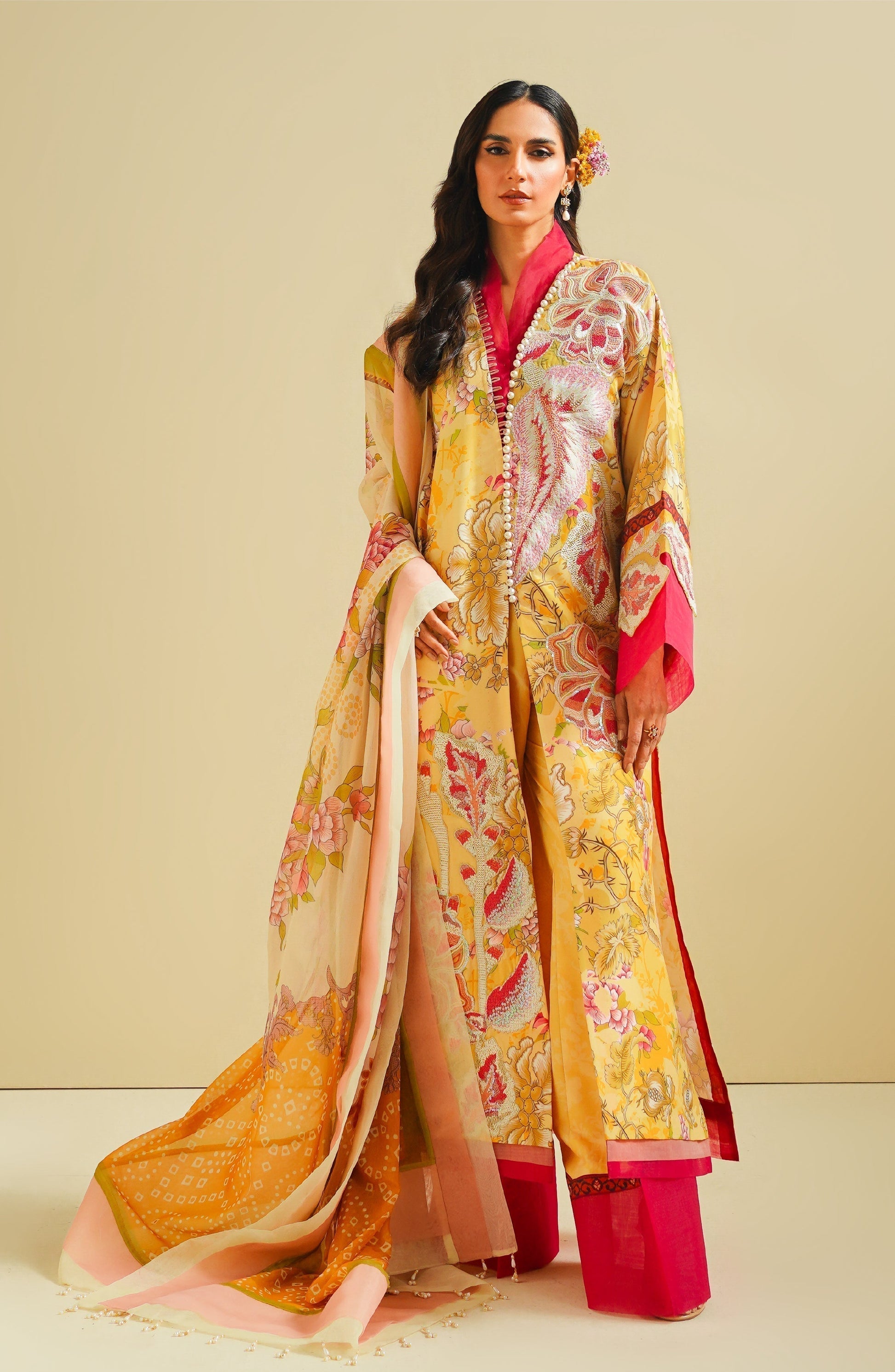 Maryum N Maria | Eid Luxury Lawn 24 | Zohreh - House Of Hania