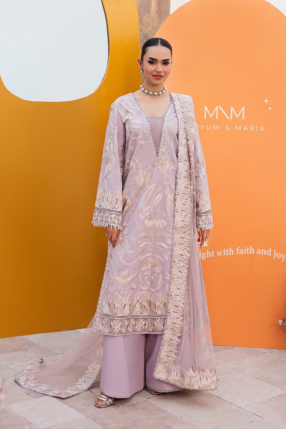 Maryum N Maria | Eid Luxury Lawn 26 | ASEEL - MSS6371 - House Of Hania