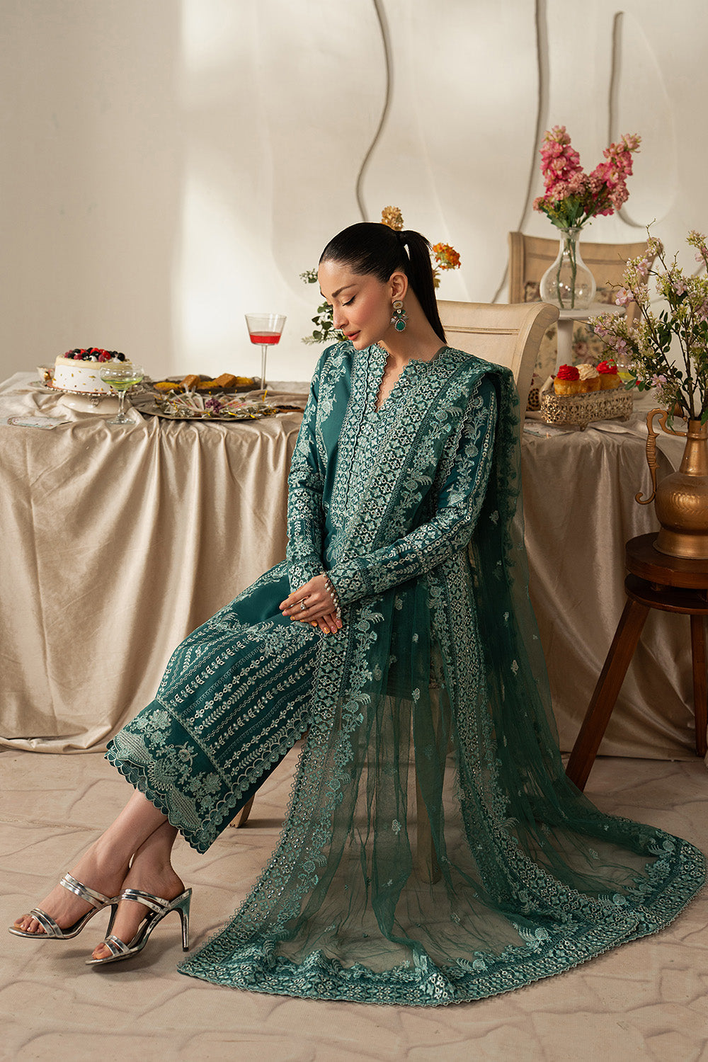 Maryum N Maria | Eid Luxury Lawn 26 | LAYAN - MSS6375 - House Of Hania