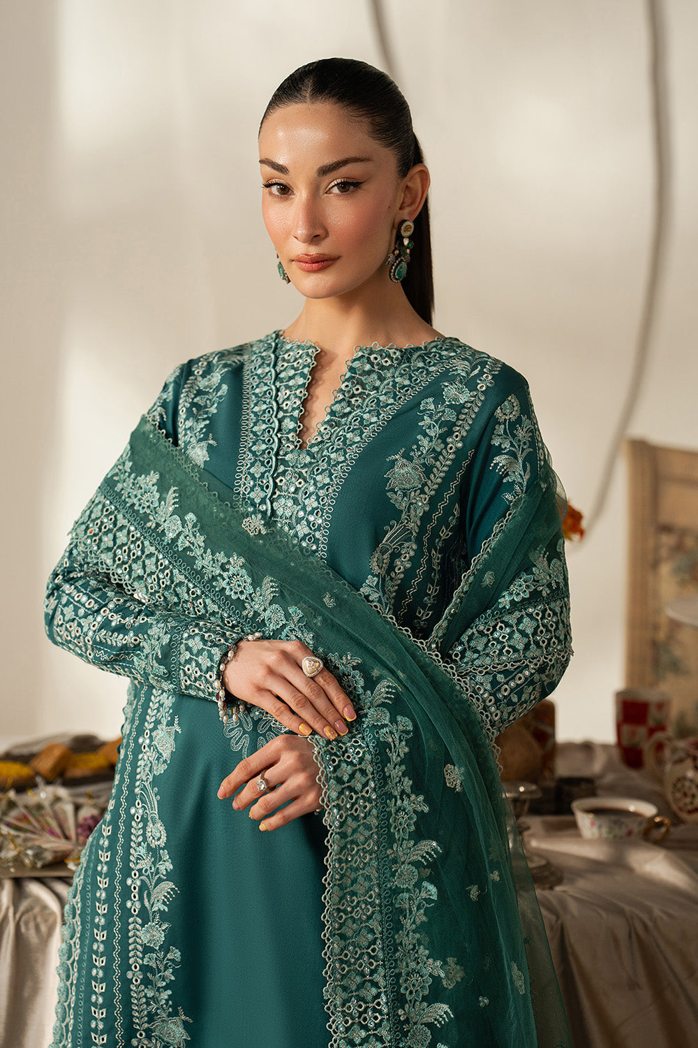 Maryum N Maria | Eid Luxury Lawn 26 | LAYAN - MSS6375 - House Of Hania