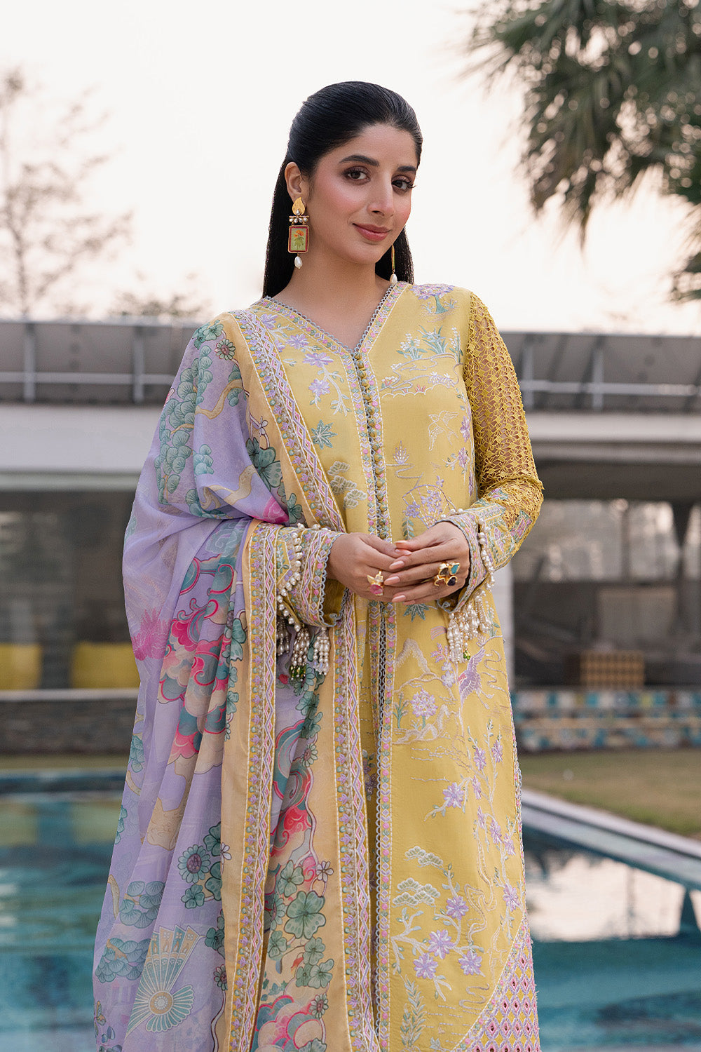 Maryum N Maria | Eid Luxury Lawn 26 | LUBCYA - MSS6338 - House Of Hania