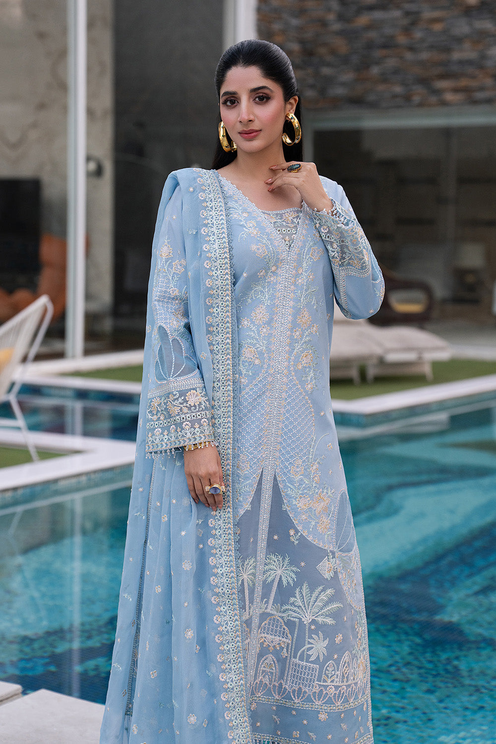 Maryum N Maria | Eid Luxury Lawn 26 | MARUSIA - MSS6341 - House Of Hania