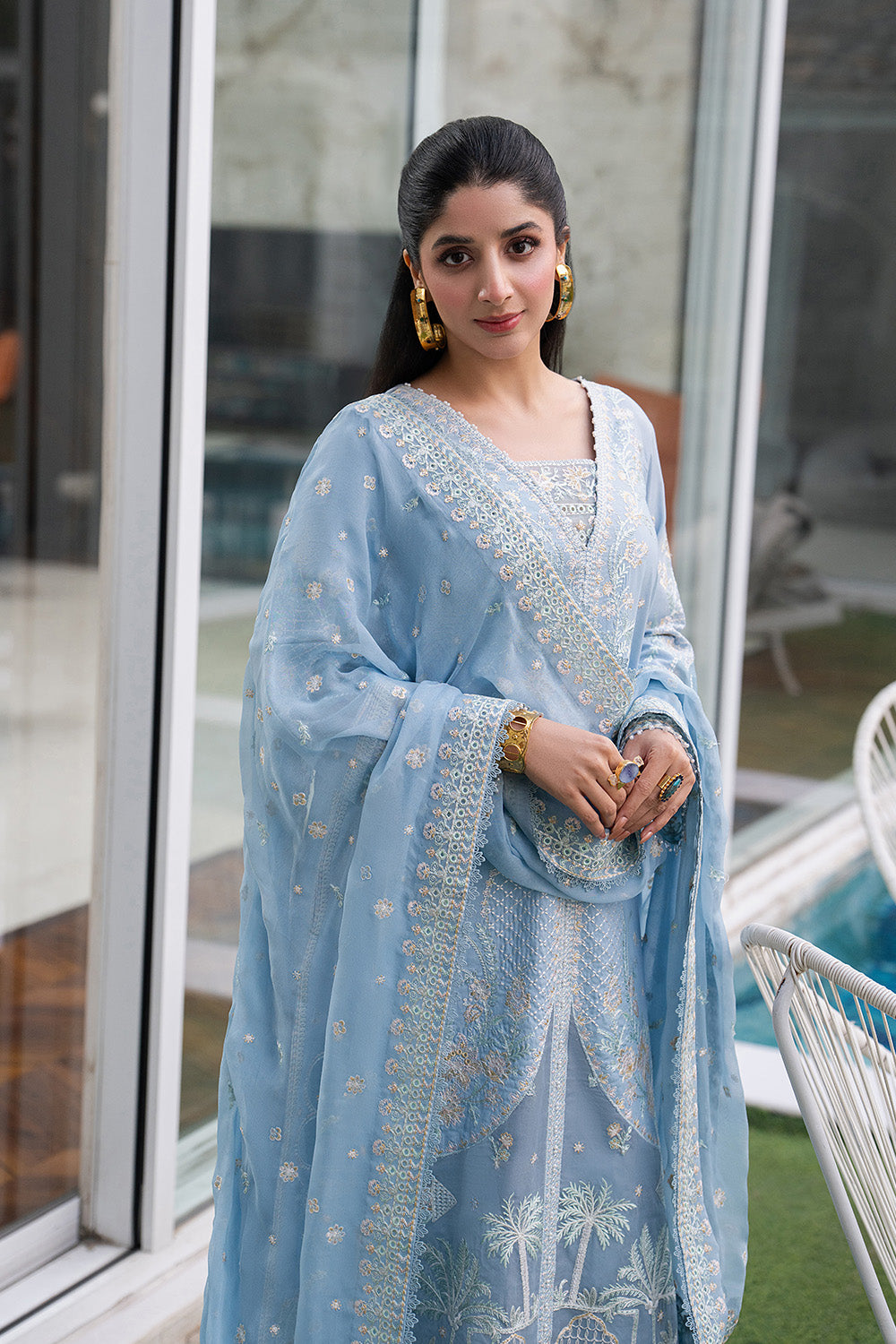 Maryum N Maria | Eid Luxury Lawn 26 | MARUSIA - MSS6341 - House Of Hania