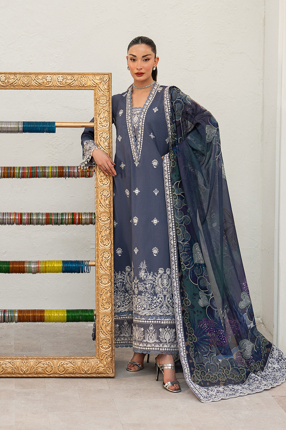 Maryum N Maria | Eid Luxury Lawn 26 | MAYSOON - MSS6379 - House Of Hania