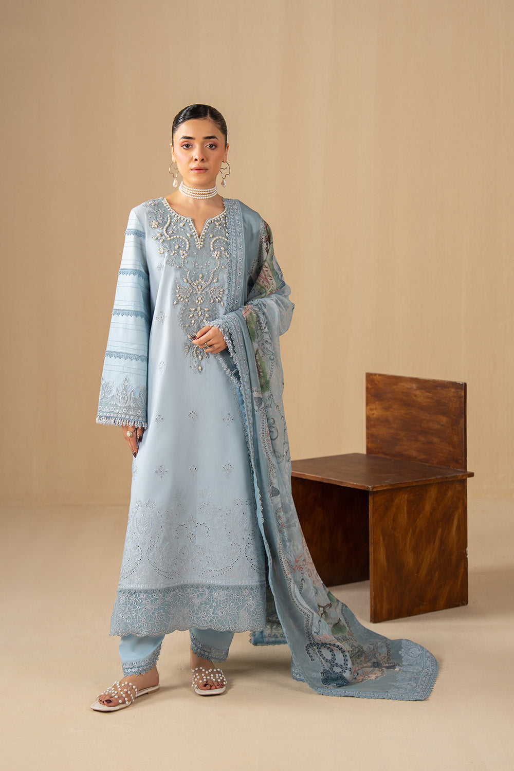 Maryum N Maria | Eid Luxury Lawn 26 | RAGHAD - MSS6372 - House Of Hania