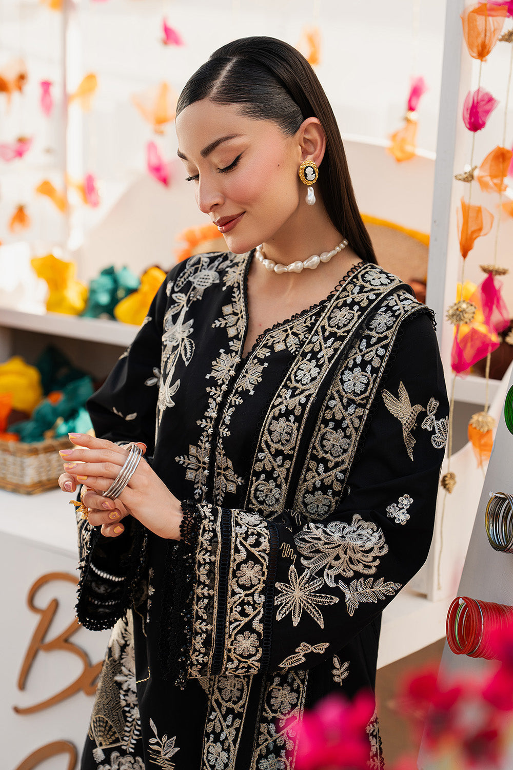 Maryum N Maria | Eid Luxury Lawn 26 | RIMAS - MSS6367 - House Of Hania