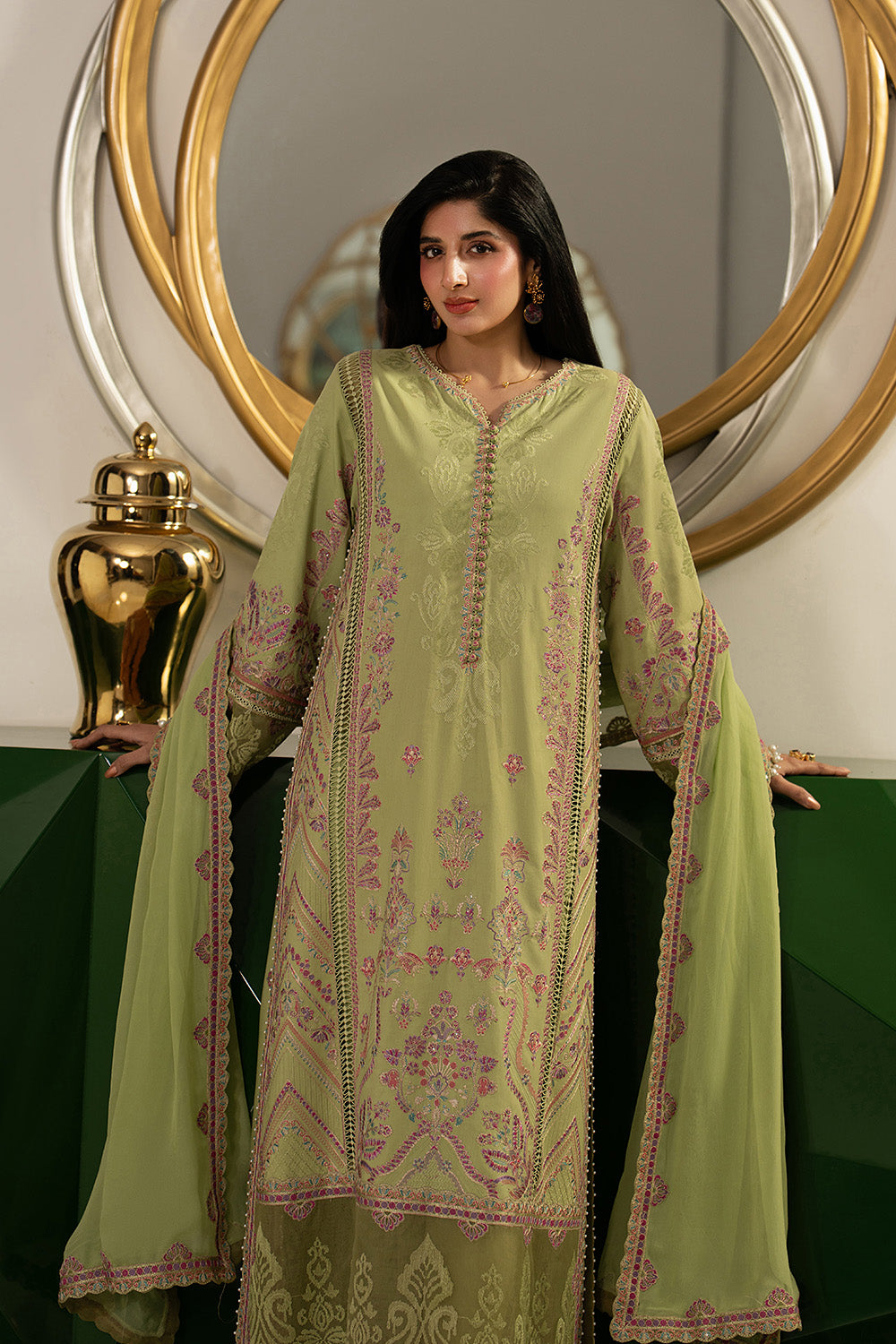 Maryum N Maria | Eid Luxury Lawn 26 | ROMANKA - MSS6342 - House Of Hania