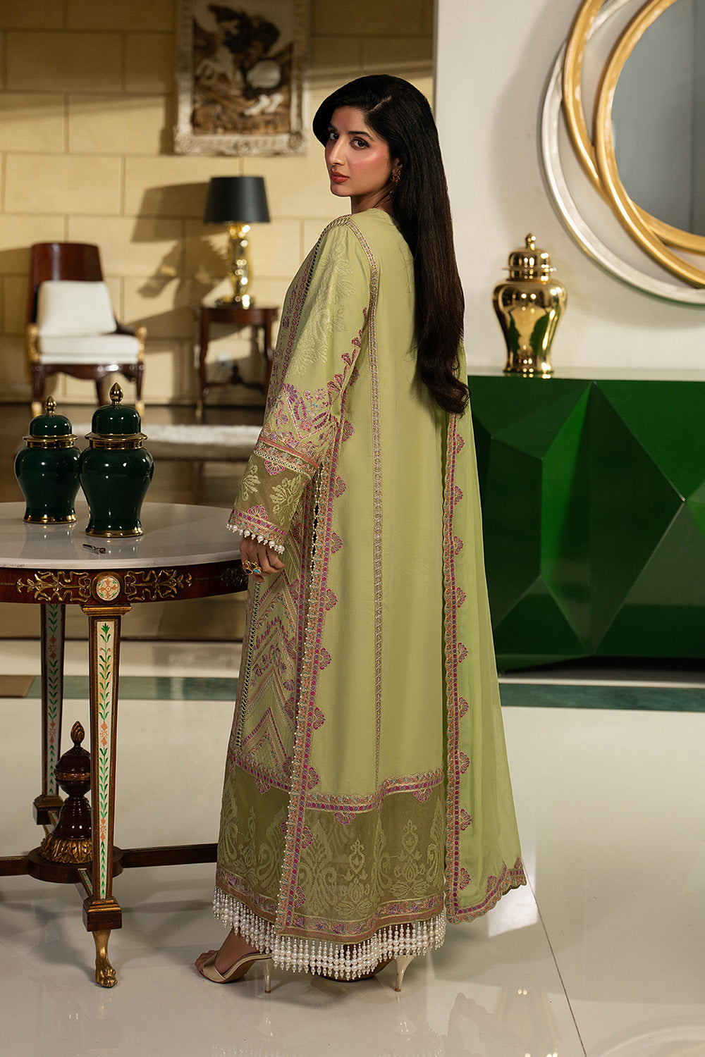 Maryum N Maria | Eid Luxury Lawn 26 | ROMANKA - MSS6342 - House Of Hania