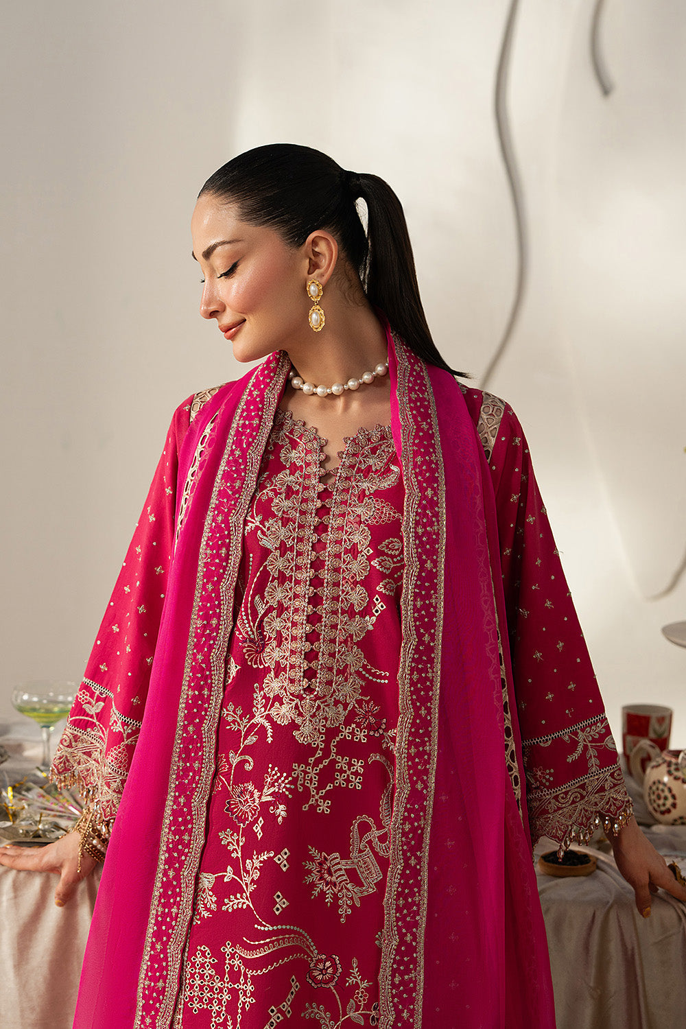 Maryum N Maria | Eid Luxury Lawn 26 | SHAMS - MSS6373 - House Of Hania