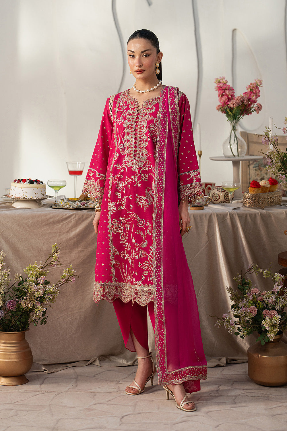 Maryum N Maria | Eid Luxury Lawn 26 | SHAMS - MSS6373 - House Of Hania