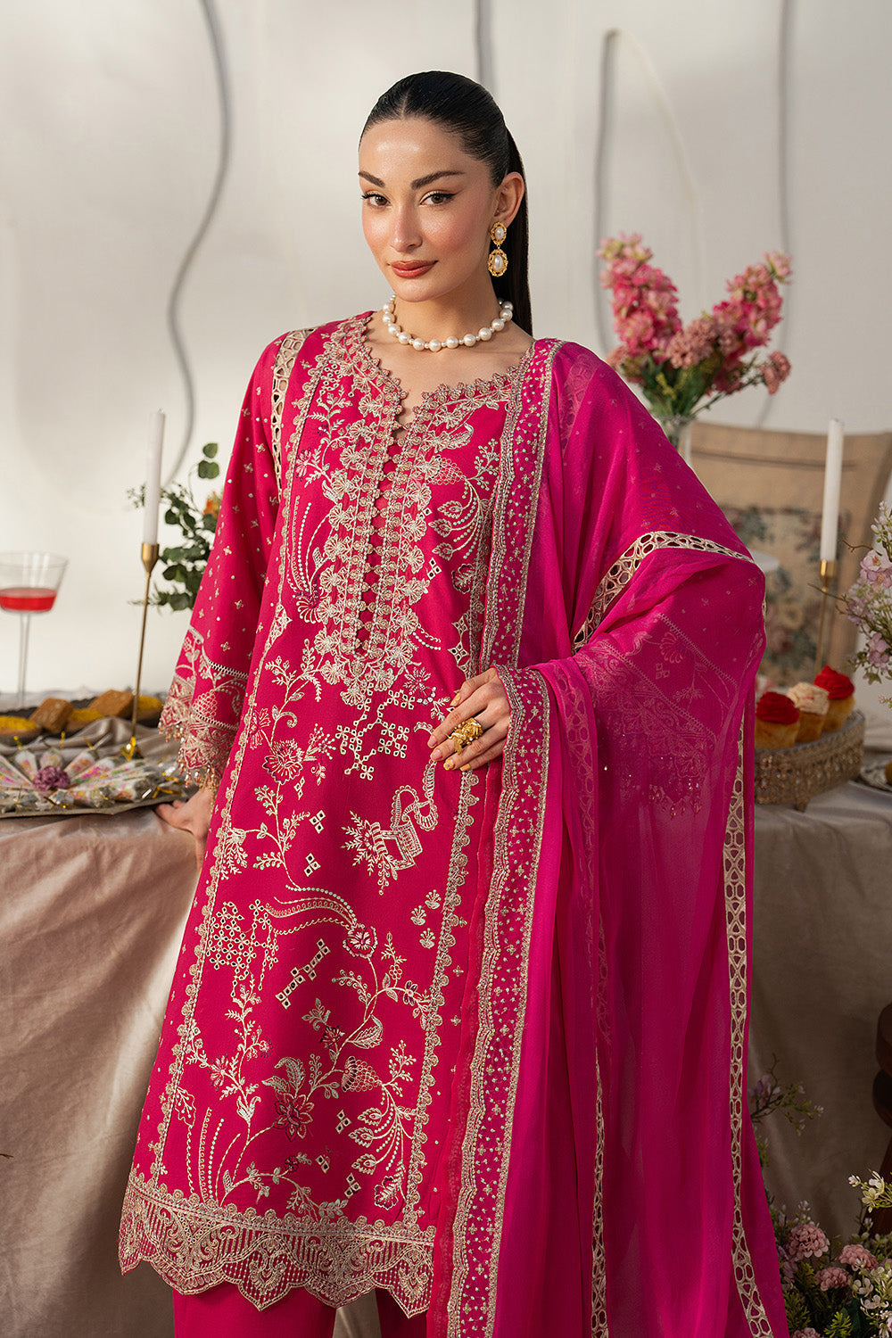 Maryum N Maria | Eid Luxury Lawn 26 | SHAMS - MSS6373 - House Of Hania